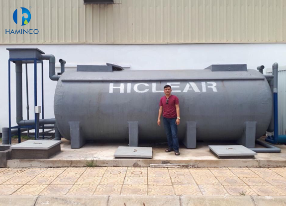Hệ thống xử lý nước thải sinh hoạt 40m3/ngày đêm tại KCN VSIP - HẢI PHÒNG
